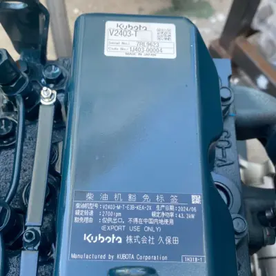 Двигатель Kubota V2403-T в сборе с навесным оборудованием — фото 4