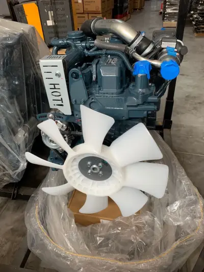 Двигатель Kubota V3307-T  в сборе с навесным оборудованием — фото 3